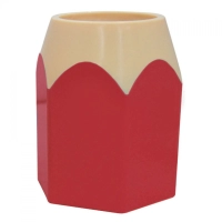 Portalápiz Plastico en forma de Lapiz, de 10 x 7.5 cmts