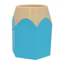 Portalápiz Plastico en forma de Lapiz, de 10 x 7.5 cmts