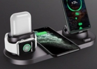 Cargador Inalámbrico de 15W, plegable, 3 en 1, Stand y Cargador Doble