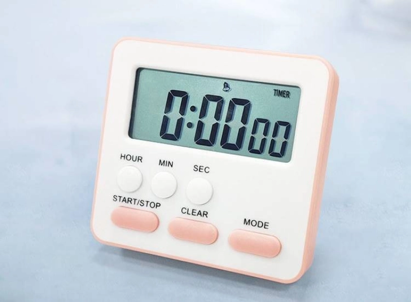 Reloj LCD Timer, Multifuncional, con Alarma.