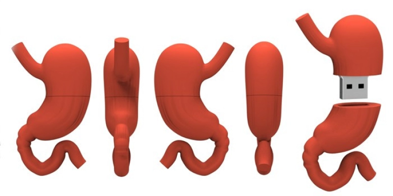 Memoria USB en PVC 2D diseño Estomago