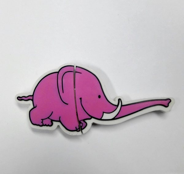 Memoria USB en PVC 2D diseño Elefante