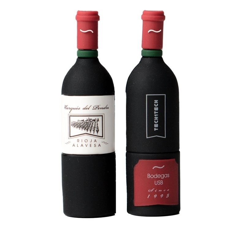 Memoria USB en PVC 3D diseño Botella de Licor