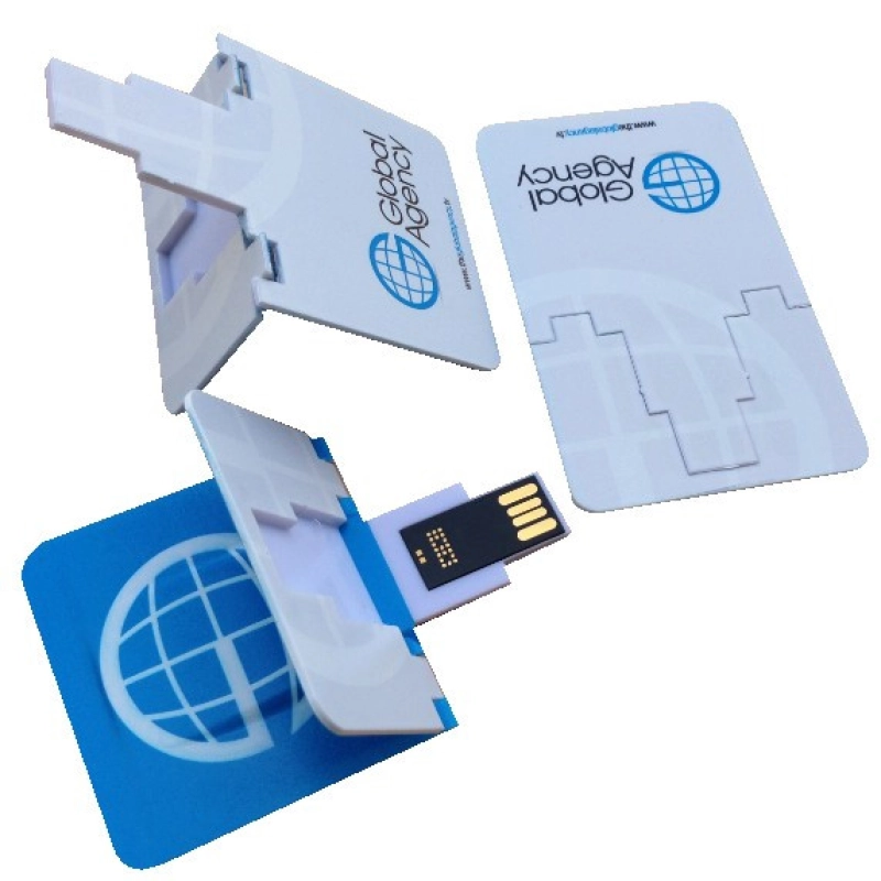 Memoria USB plastica plegable en forma de Tarjeta