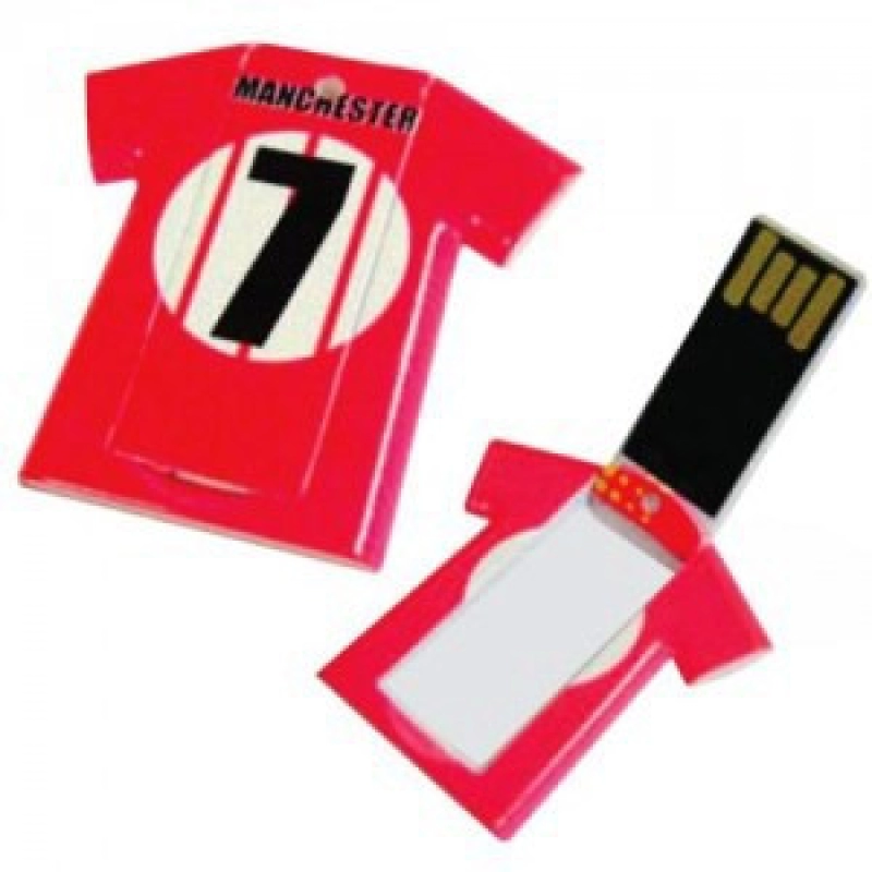 Memoria USB plastica en forma de Tarjeta diseño camiseta
