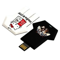Memoria USB plastica en forma de Tarjeta diseño camiseta