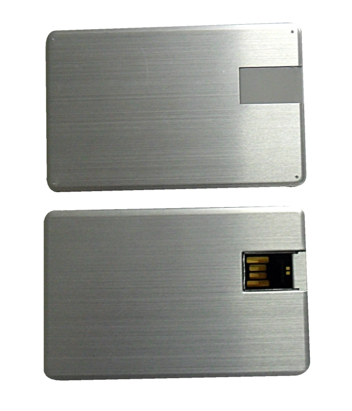 Memoria USB en forma de Tarjeta, en Aluminio