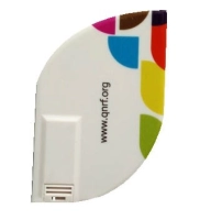 Memoria USB plastica semi ovalada en forma de Tarjeta