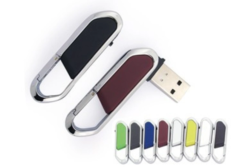 Memoria USB metalica en forma de Clip