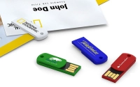 Memoria USB plastica en forma de Clip