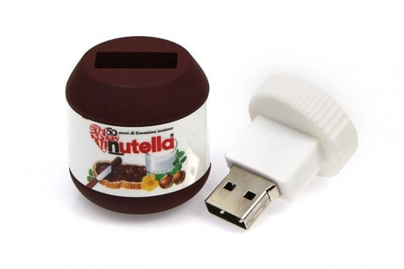 Memoria USB en PVC 3D diseño Frasco de Nutella