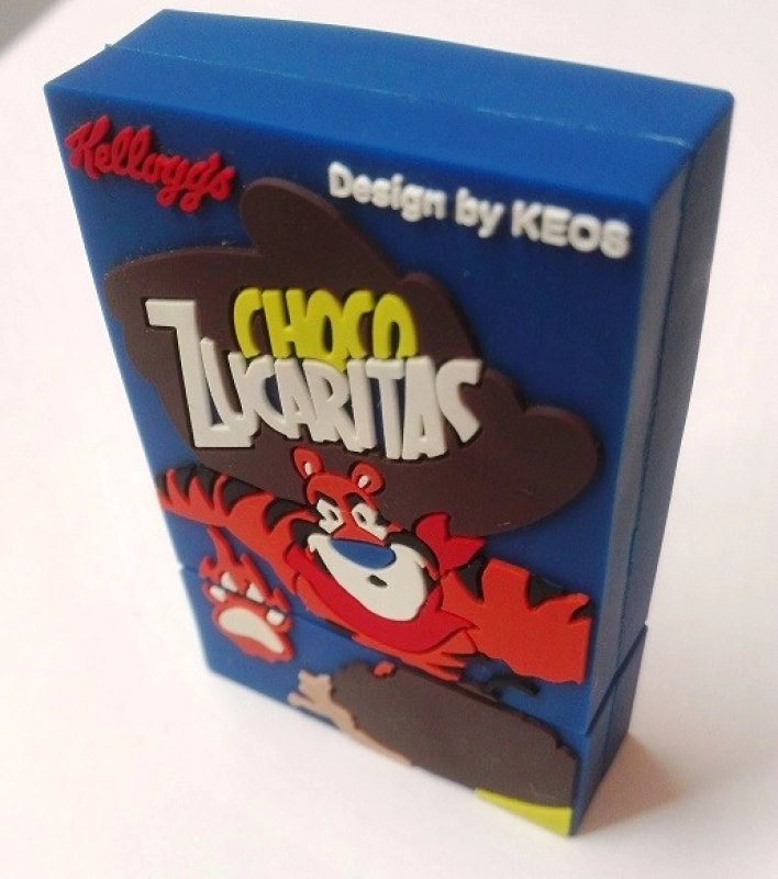 Memoria USB en PVC 2D diseño Caja de Zucaritas