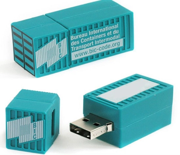 Memoria USB en PVC 3D diseño Contenedor