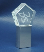 Memoria USB en Metal y Cristal