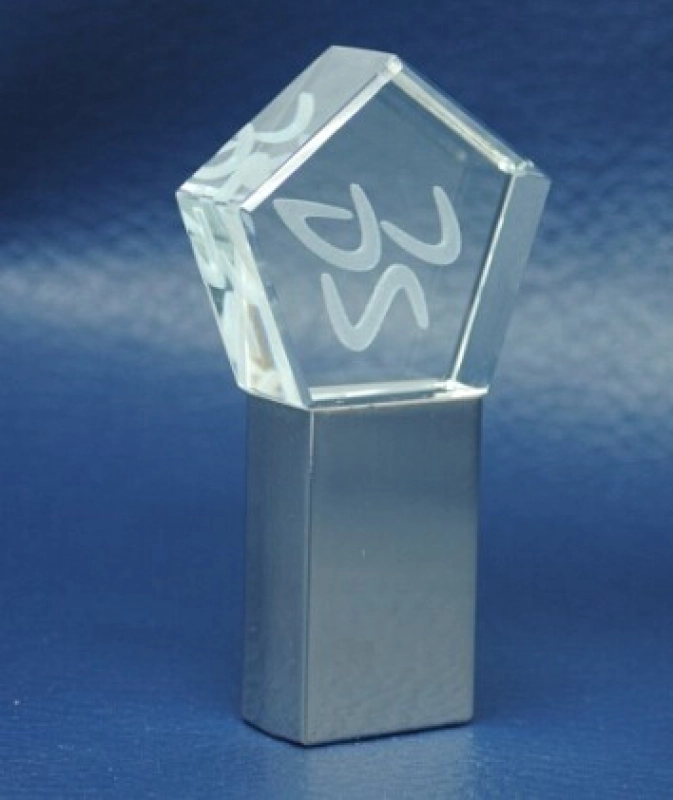 Memoria USB en Metal y Cristal