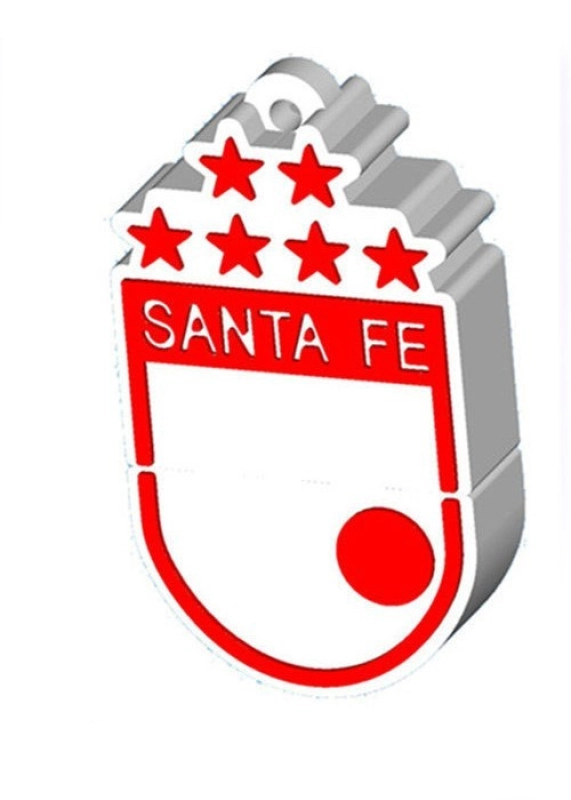 Memoria USB en PVC 2D diseño Escudo Santa Fe