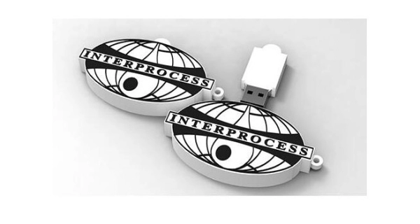 Memoria USB en PVC 2D diseño logo Interprocess