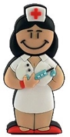 Memoria USB en PVC 2D diseño Enfermera