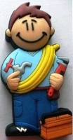 Memoria USB en PVC 2D diseño Plomero