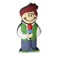 Memoria USB en PVC 2D diseño Reportero