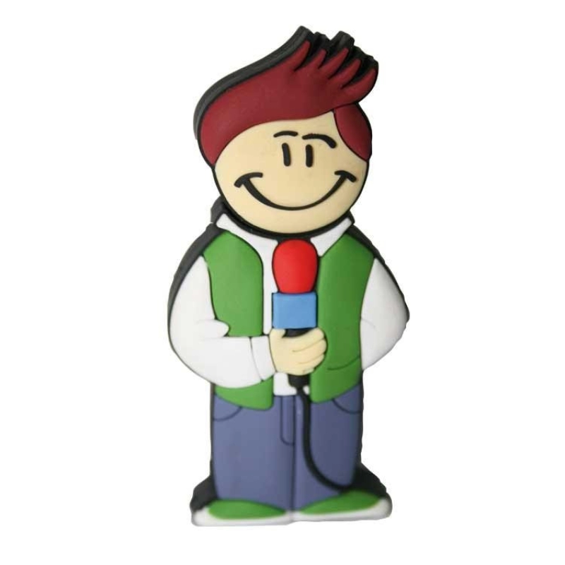 Memoria USB en PVC 2D diseño Reportero