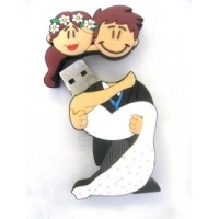 Memoria USB en PVC 2D diseño Novios