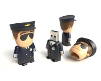 Memoria USB en PVC 3D diseño Mini Policia