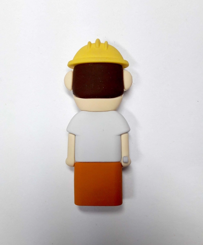 Memoria USB en PVC 3D diseño Obrero