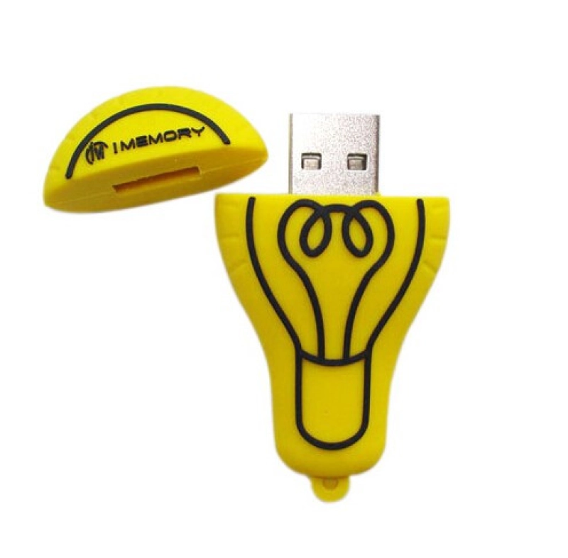 Memoria USB en PVC 2D diseño Bombillo