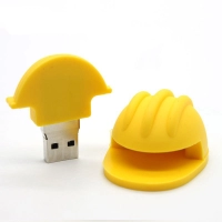 Memoria USB en PVC 3D diseño Casco de Construccion