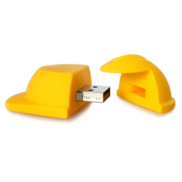 Memoria USB en PVC 3D diseño Casco de Construccion
