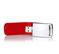 Memoria USB en Cuero y Metal