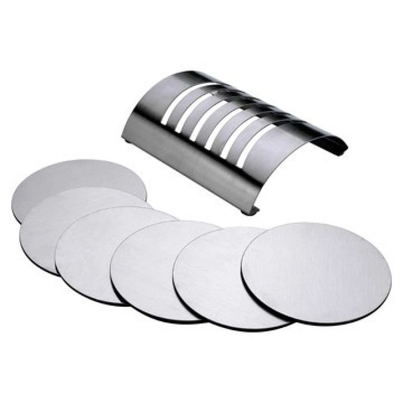 Portavasos Redondo Metalico x 6 con su base