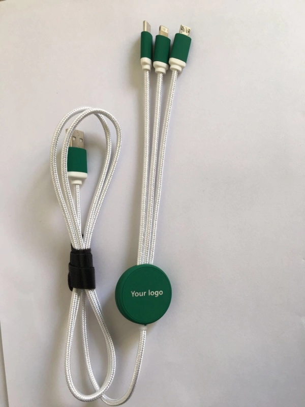 Cable Multiconector x 3 logo iluminado