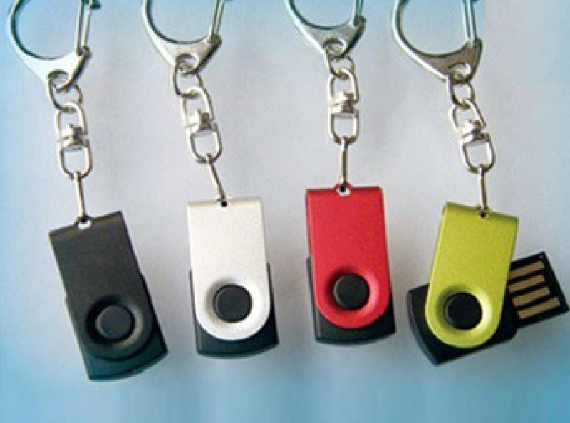 Memoria USB mini en metal y plastico