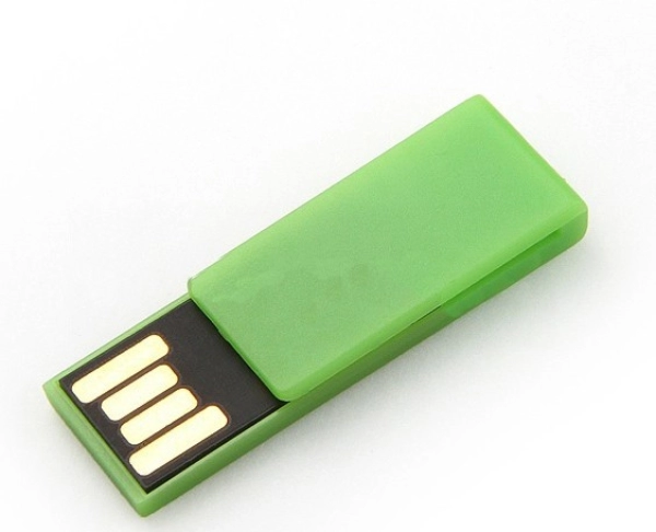 Memoria USB plastica en forma de Clip