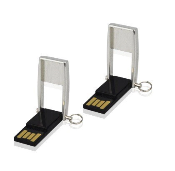 Memoria USB mini en metal y plastico