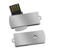 Memoria USB giratoria metalica mini