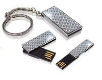 Memoria USB metalica giratoria mini