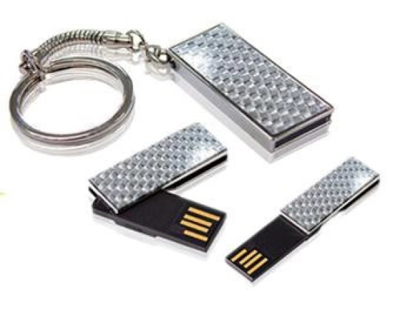 Memoria USB metalica giratoria mini