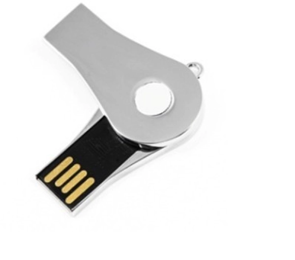 Memoria USB giratoria metalica mini