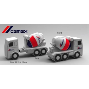 Memoria USB en PVC 3D diseño Camion Mezclador
