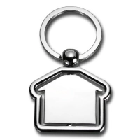 Llavero Metalico Giratorio en forma de Casa.