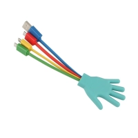 Cable Multiconector x 3 en PVC 3D en diseño personalizado