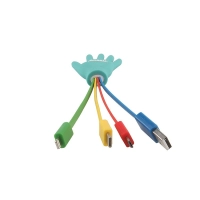 Cable Multiconector x 3 en PVC 3D en diseño personalizado