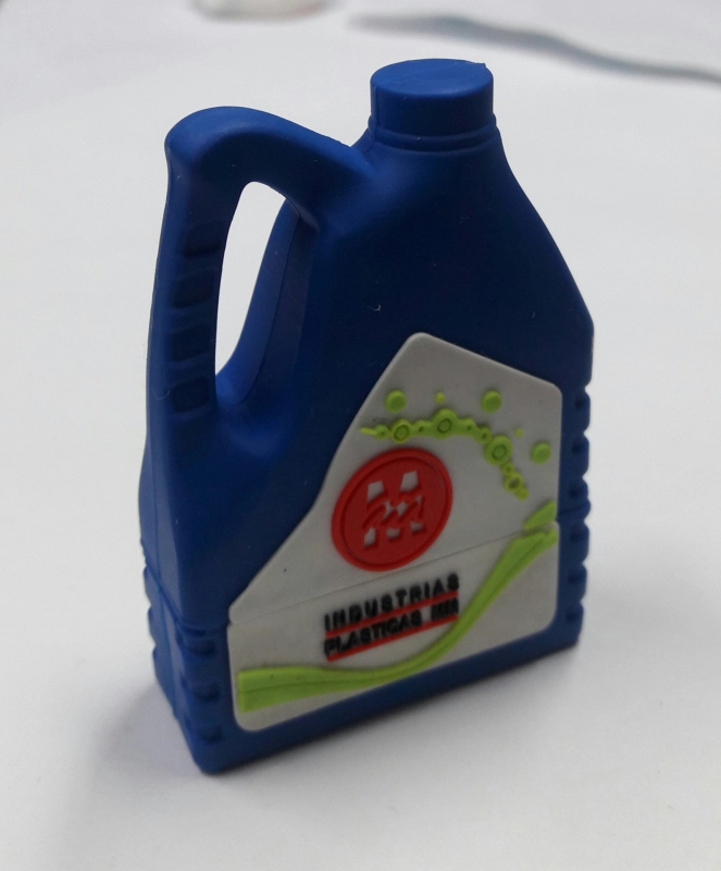 Memoria USB PVC 2D diseño Tarro de Aceite