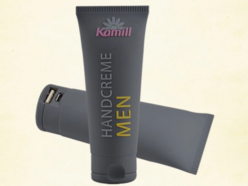 Cargador Power Bank en PVC en 3D en diseño especial de Crema