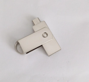 Memoria USB giratoria metalica OTG