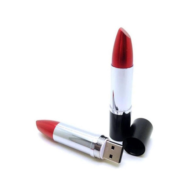 Memoria USB metalica en forma de Labial