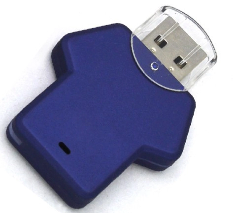 Memoria USB plastica en forma de Camiseta